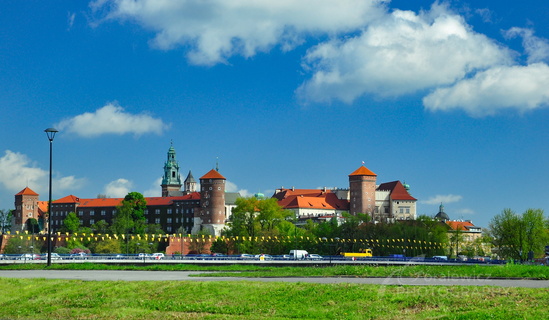 Kraków z drogi 